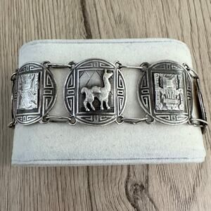 Vintage 900 Silver Industria Peruana Bracelet
